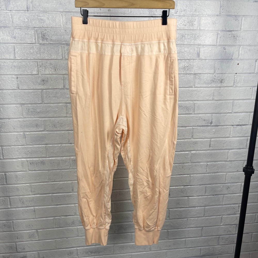 Young Fabulous & Broke Jogger Pants Womens L Peach Lounge Athleisure Relaxed